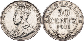 George VI, 50 Cents 1911, London