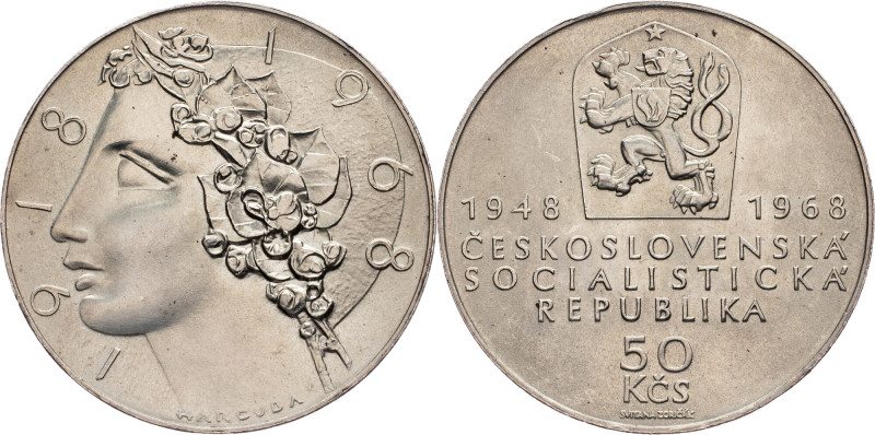 Czechoslovakia, 50 Korun 1968 Czechoslovakia, Czechoslovakia, 50 Korun 1968, 20,...