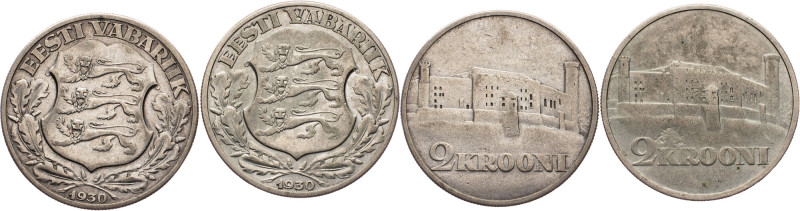 Republic, 2 Krooni 1930 Estonia, Republic, 2 Krooni 1930, 23,933 g, Ag (500/1000...
