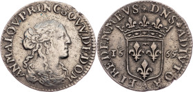 Anne Marie Louise, 1/12 Ecu 1665, Trevoux