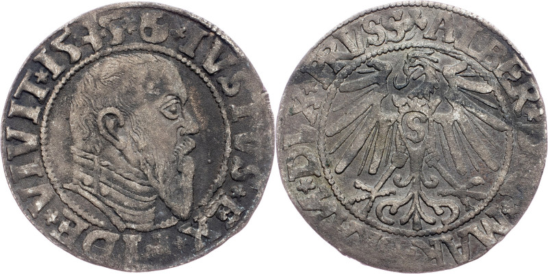 Albrecht I, 1 Groschen 1545 Germany, Albrecht I, 1 Groschen 1545, 2,039 g, Ag, K...