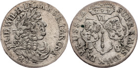 Brandenburg-Prussia, Frederick William, 6 Groschen 1683