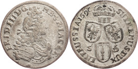 Friedrich III, 3 Groschen 1696, Konigsberg