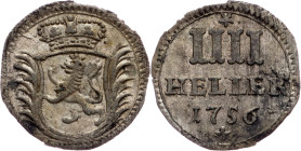 Hessen-Kassel, 4 Heller 1756