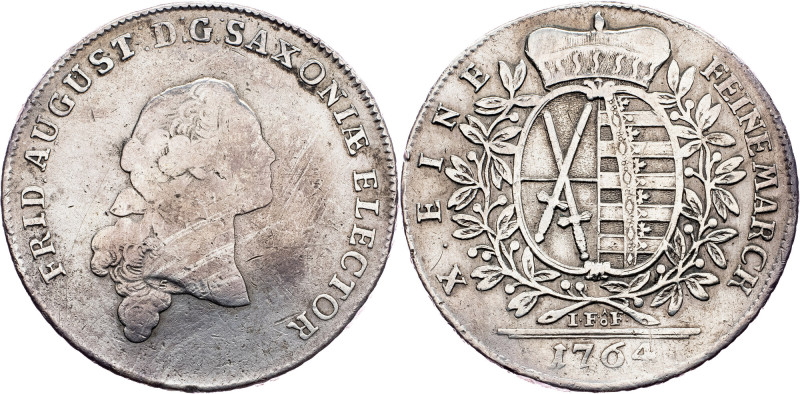 Friedrich August III, 1 Thaler 1764, Leipzig Germany, Friedrich August III, 1 Th...