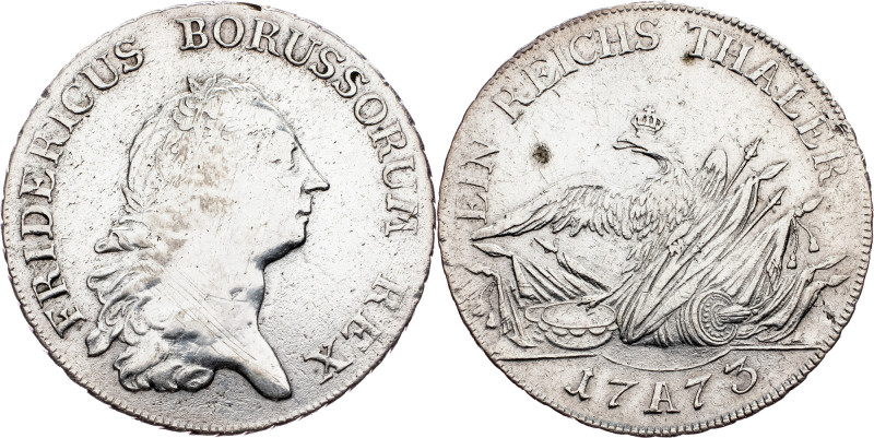 Friedrich II der Grose, 1 Thaler 1773, Berlin Germany, Friedrich II der Grose, 1...