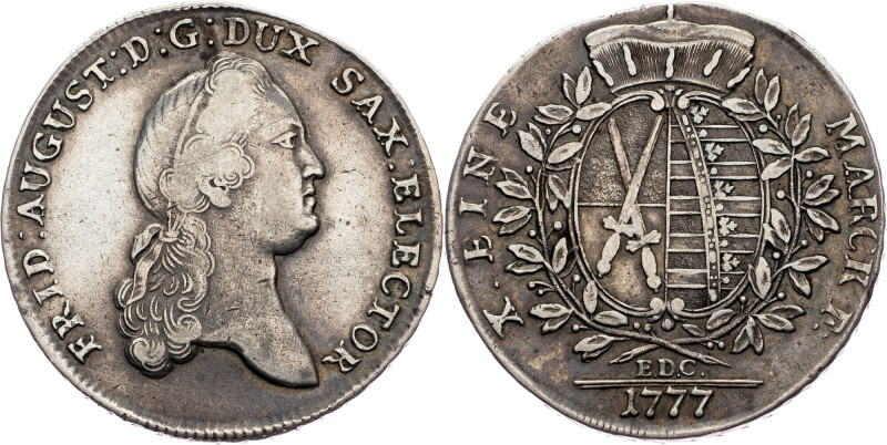 Friedrich August III, 1 Thaler 1777, Dresden Germany, Friedrich August III, 1 Th...