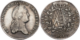 Friedrich August III, 1 Thaler 1777, Dresden