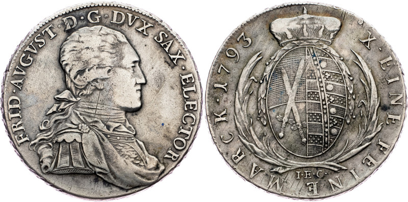 Friedrich August I, 1 Thaler 1793, Dresden Germany, Friedrich August I, 1 Thaler...