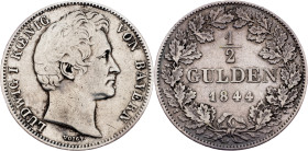 Ludwig II., 1/2 Gulden 1844