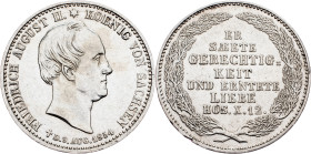 Friedrich August II., 1/3 Thaler 1854, Dresden