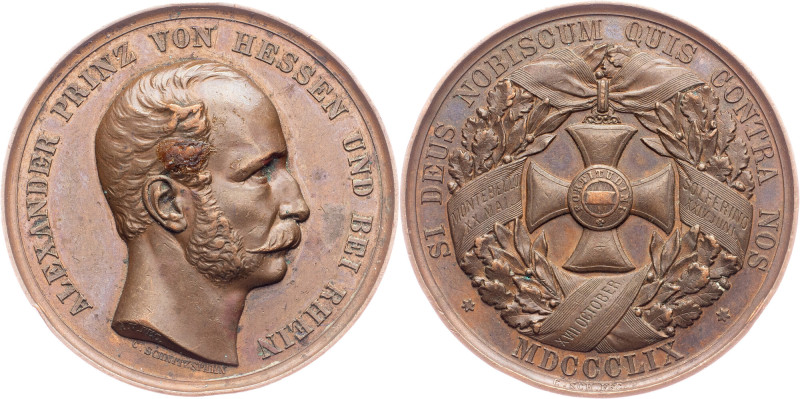 Hessen, Medal 1859, C. Schnitzspahn Germany, Hessen, Medal 1859, C. Schnitzspahn...