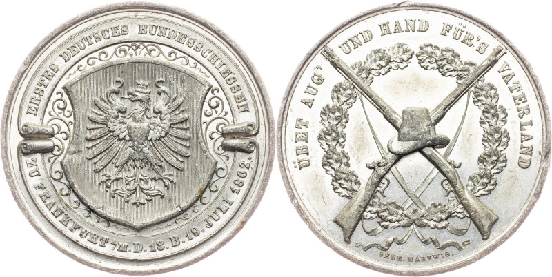 Frankfurt, Medal 1862, Hartwig Germany, Frankfurt, Medal 1862, Hartwig, 29,355 g...