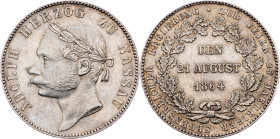 Adolf, 1 Thaler 1864, Wiesbaden