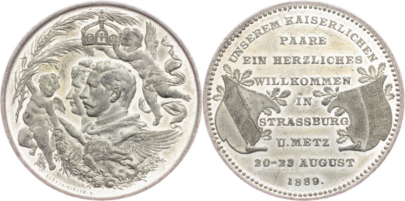 Strasbourg, Medal 1889, Oertel Berlin Germany, Strasbourg, Medal 1889, Oertel Be...