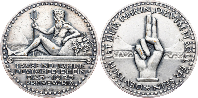 Weimar Republic, Medal 1925 Germany, Weimar Republic, Medal 1925, 22,047 g, AE, ...