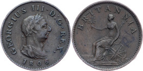 George III, 1 Farthing 1806, Handsworth