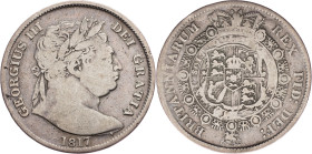 George III, 1/2 Crown 1817