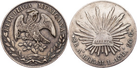 Republic, 8 Reales 1885