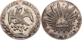 Republic, 8 Reales 1887, Mexico City