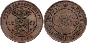 William III, 2 1/2 Cents 1857, Utrecht