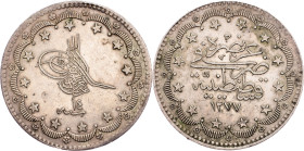 Abdülaziz, 20 Kurus 1277 (1873), Konstantiniyye