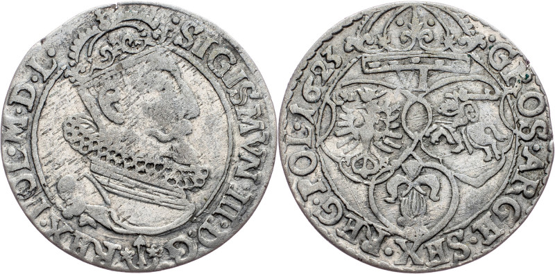 Sigismund III Vasa, 6 Groszy 1623, Krakow Poland, Sigismund III Vasa, 6 Groszy 1...