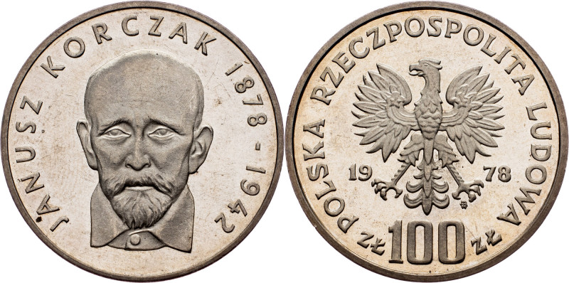 People's Republic, 100 Zlotych 1978, Janusz Korczak Poland, People's Republic, 1...