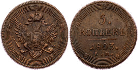 Alexander I, 5 Kopecks 1803, EM