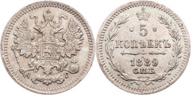 Alexander III, 5 Kopecks 1889, СПБ-АГ