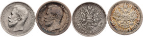 Nicholas II, 50 Kopecks 1897, 1912