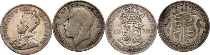 George V, 2 1/2 Shillings 1929, Pretoria South Africa, George V, 2 1/2 Shillings...