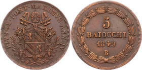Pius IX, 5 Baiocchi 1849, B
