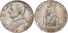 Pius XI, 10 Lire 1931