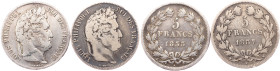 France, 5 Francs 1833, 1837