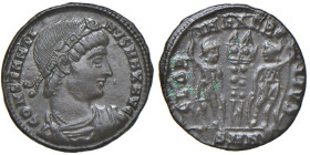 § Costantino I (306-337) Follis Micomedia - RIC 188 MI (g 2,10) Verniciata It cannot be exported outside Italy.

BB+