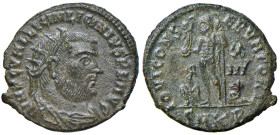 § Licinio I (308-324) Follis Cippico - RIC 15 CU (g 3,32) It cannot be exported outside Italy. 

BB+