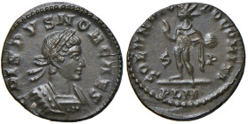 § Flavio Giulio Crispo (317-324) Follis Londinium - RIC 115 CU (g 3,12) Venirciata. It cannot be exported outside Italy.

SPL