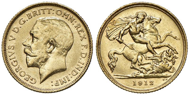 AUSTRALIA Giorgio V (1910-1936) Mezza sterlina 1912 S (?) - Spink 4009 (g 3,98) ...