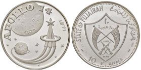 FUJAIRAH 10 Riyals 1971 Apollo 14 - KM 22 AG (g 29,98) 

PROOF