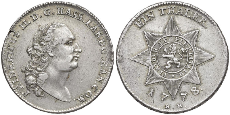 GERMANIA Hesse-Cassel Federico II (1760-1785) Tallero 1778 BR - KM 516 AG (g 23,...