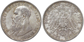 GERMANIA Saxe-Meiningen Giorgio II (1866-1914) 3 Marchi 1913 D - KM 203 AG (g 16,73)

FDC