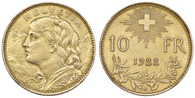 SVIZZERA 10 Franchi 1922 B - KM 36 (g 3,23) AU

qBB