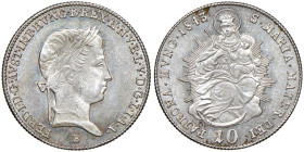 UNGHERIA Ferdinando I (1835 - 1848) 10 Kreuzer 1743 - KM 421 AG (g 3,92)

FDC