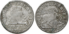 MANTOVA Ferdinando Carlo Gonzaga/Nevers (1669-1707) 10 Soldi 1705 - MIR 744/4 MI (g 1,71) NC

MB