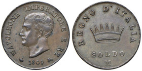 MILANO Napoleone I (1805-1815) Soldo 1809 - Gig. 210 CU (g 10,46) 

SPL