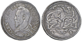 PARMA Alessandro Farnese (1586-1591) Quarto di ducatone - MIR 970 AG (g 7,72) RRR Corrosioni superficiali.

qBB