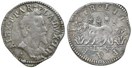 PARMA Alessandro Farnese (1586-1591) Cavallotto sigla L S - MIR 977/4 AG (g 2,39)

BB/BB+