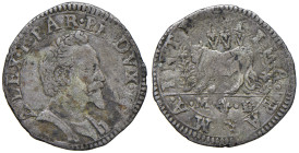PARMA Alessandro Farnese (1586-1591) Cavallotto sigla M L - MIR 977/6 AG (g 2,07)

qBB/BB