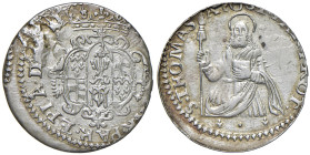 PARMA Francesco Farnese (1694-1727) Lira - MIR 1049 MI (g 3,56) R Completa argentatura. Per difetto di coniazione non è leggibile il nome del duca né ...